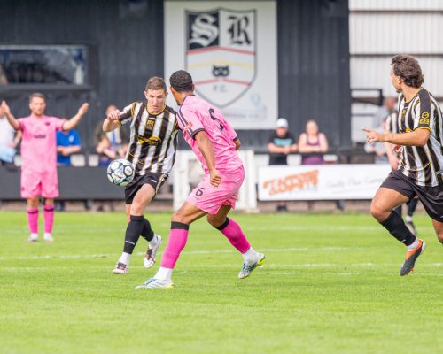 Birch with the ball as another Rangers attack unfolds